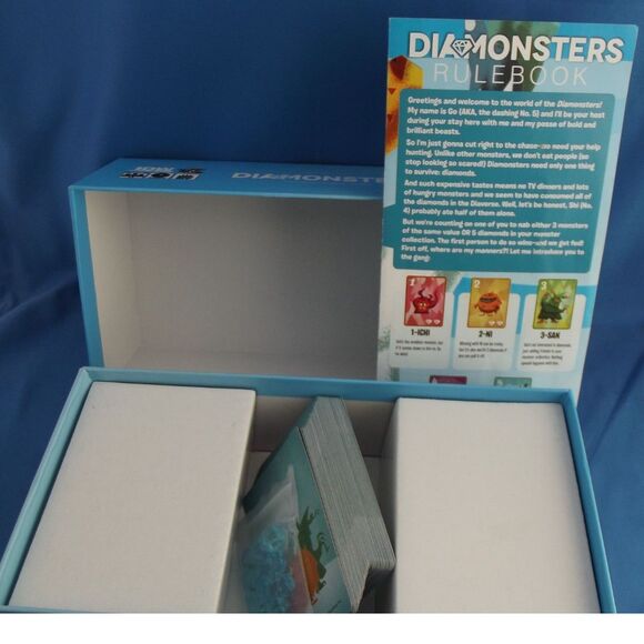 DIAMONSTERS Card Game by IDW Games, Pandasaurus, Used, Complete In Box - Picture 4 of 5